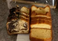 Duo Loaf Cake Marbled and Golden sliced