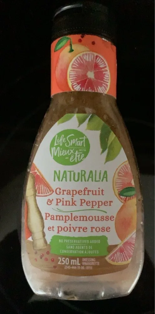 Vinaigrette Pamplemousse et poivre rose