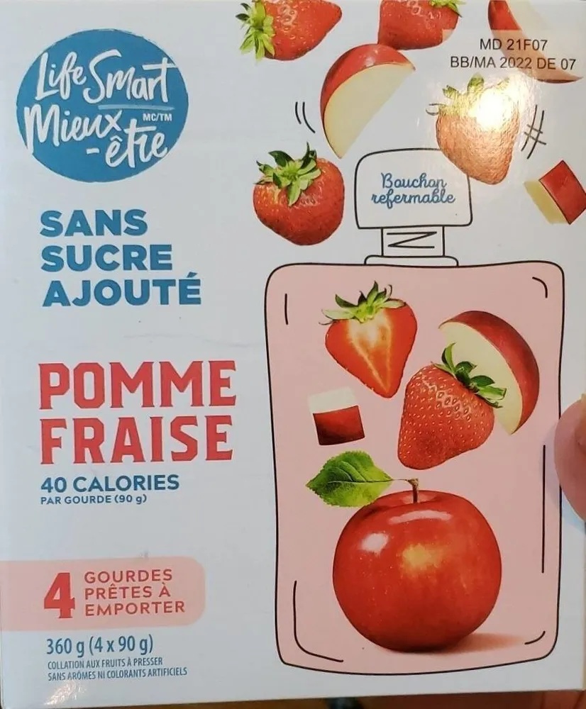 Compote pomme fraise