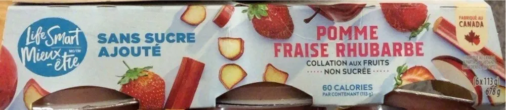 Pomme fraise rhubarbe