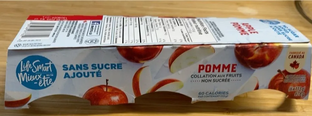 Pomme collation aux fruits non sucrée