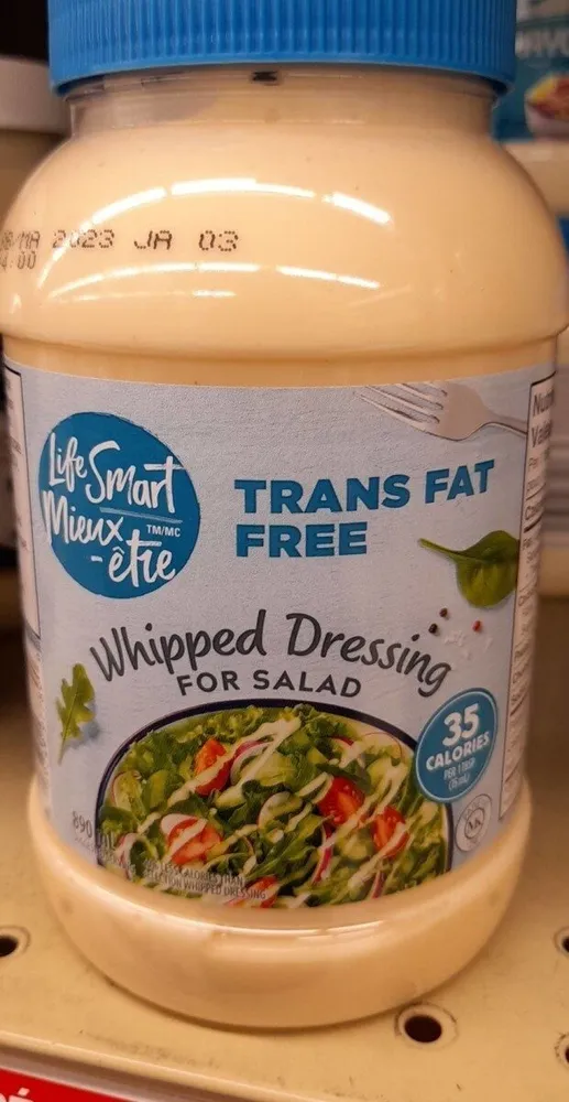 Whipped dressing for salad