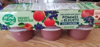 Collation aux fruits pommes et bleuets non sucrée