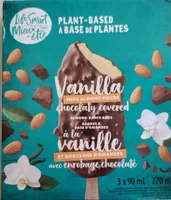 Barres à base d'amandes à la vanille avec enrobage chocolaté