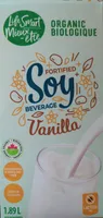 Boisson de soya enrichie vanille