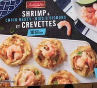 Nids d’oignons et crevettes