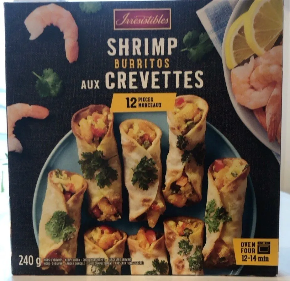 Burritos aux crevettes