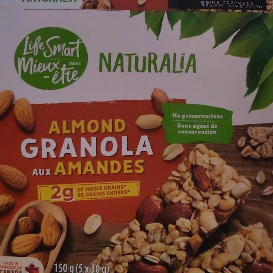 Barres tendres aux Amandes et granola