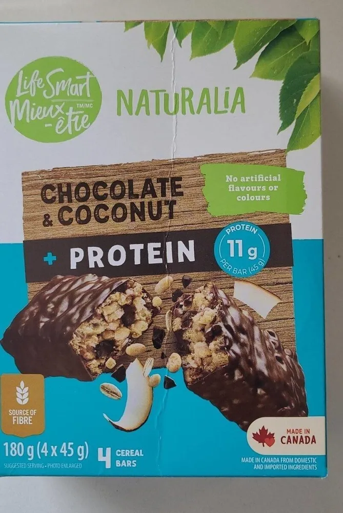 Naturalia Chocolate and Coconut cereal bar