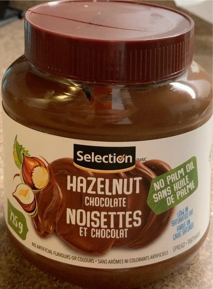 Pate a tartiner noisettes et chocolat