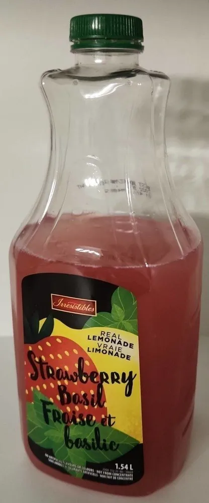 Vraie limonade Fraise et basilic