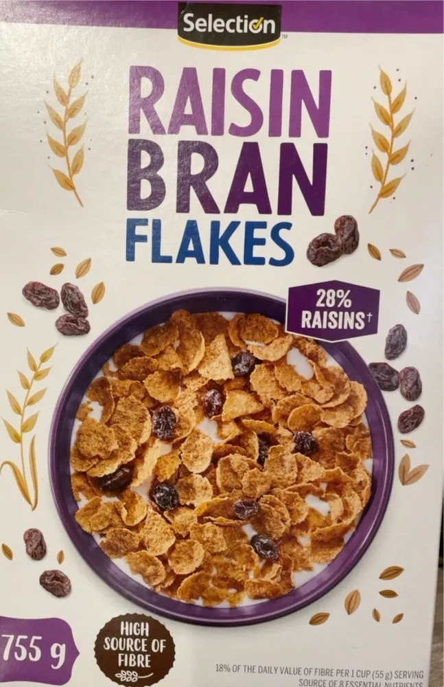 Raisin bran flakes
