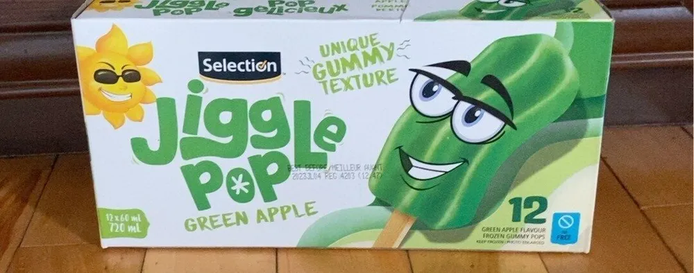 Jiggle pop green apple