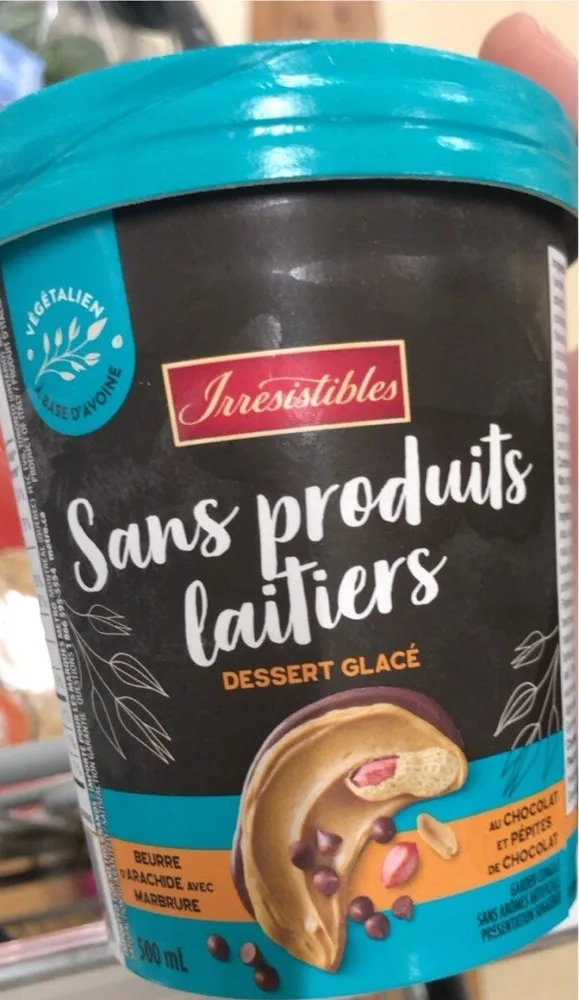 Sans produits laitiers dessert glace
