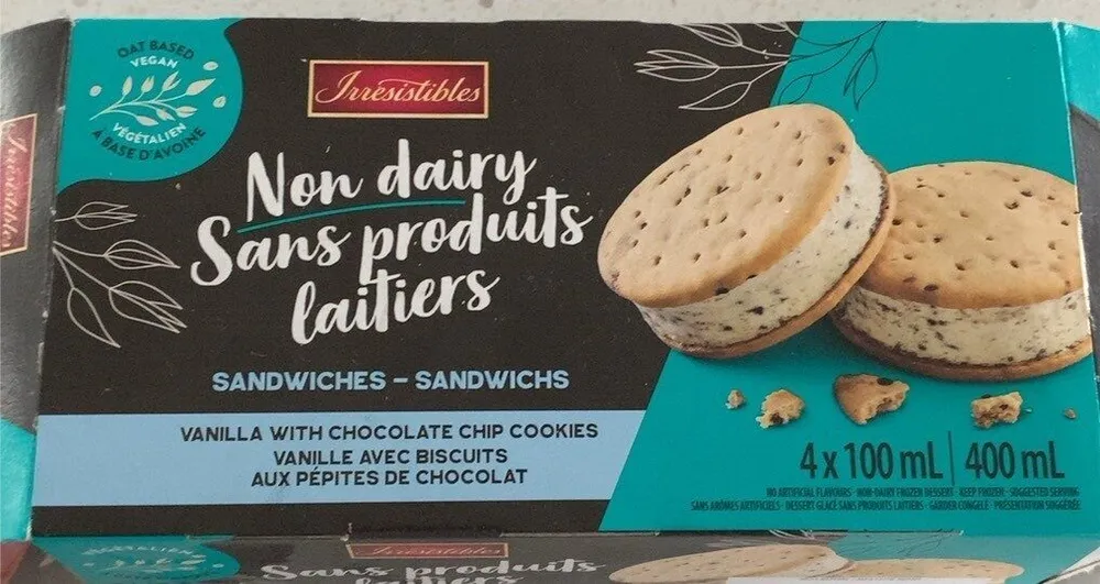 Sandwiches sans produits laitiers