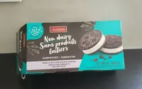 Ice cream sandwich vanilla with chocolate cookies