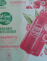 Organic Rasperry Frozen Sorbet Bars