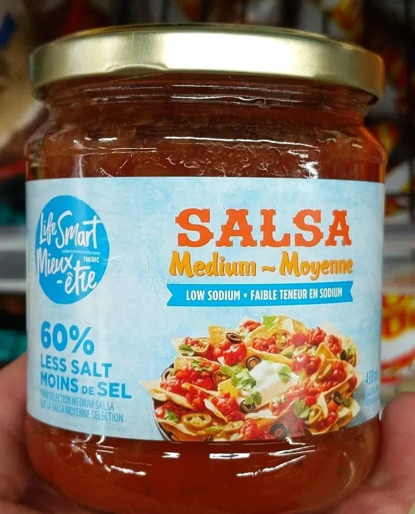 Salsa moyenne faible en sodium