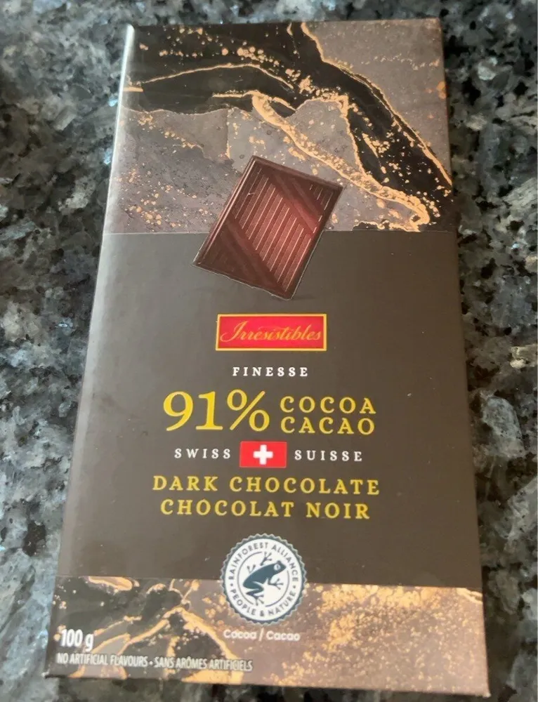 Chocolat noir 91% de cacao