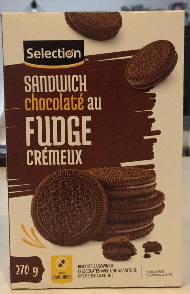 Sandwich chocolaté au fudge crémeux
