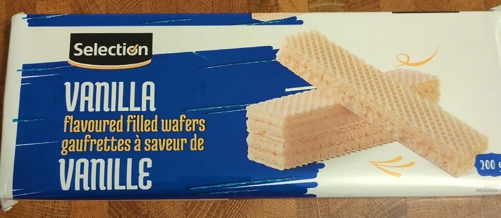 Vanilla Flavored Filled Wafers