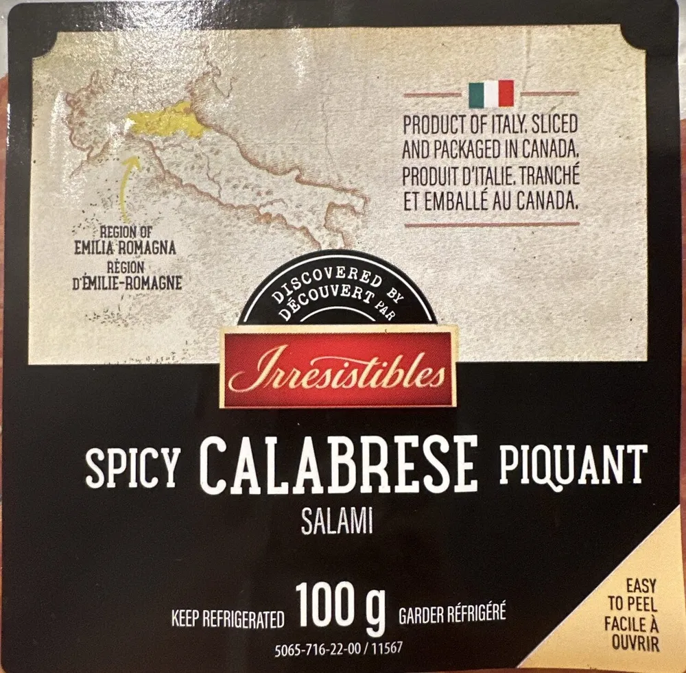 Spicy calabrese salami