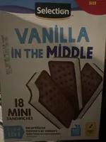 Selection vanilla ice cream sandwich