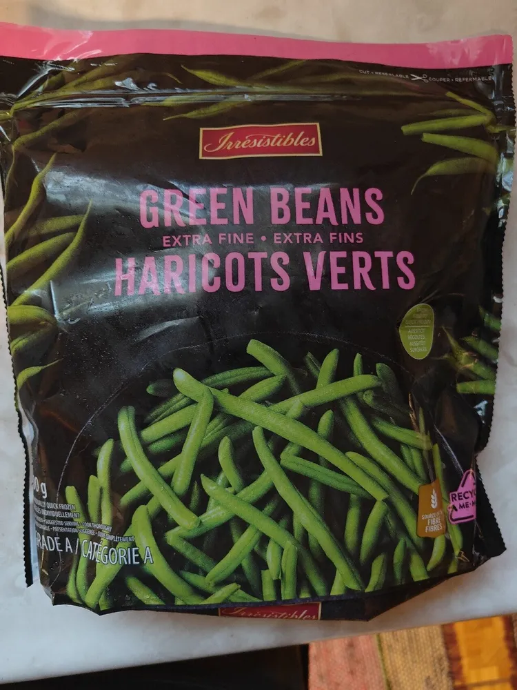 Haricots verts extra fins surgelés