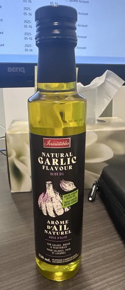 Naturel garlic flavour olive oil