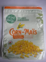 Maïs à grains entier surgelés, Biologique