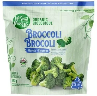 Fleurons de brocoli surgelé, Biologique