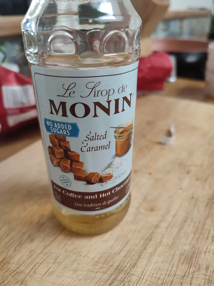 Le sirop de Monin Salted caramel