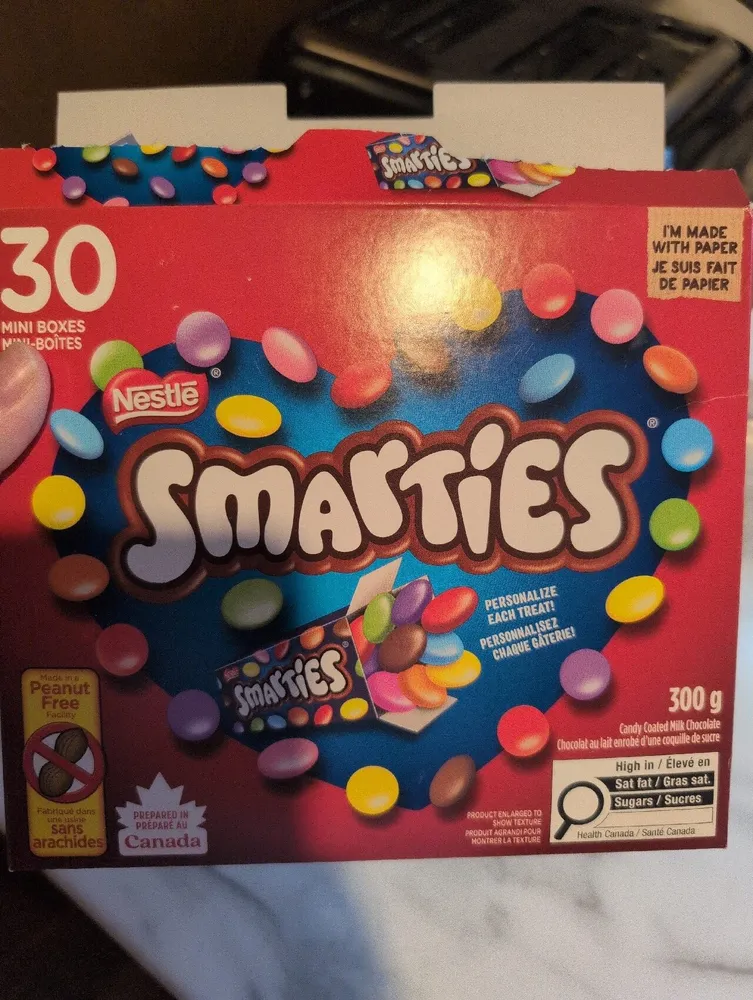 Smarties mini boxes