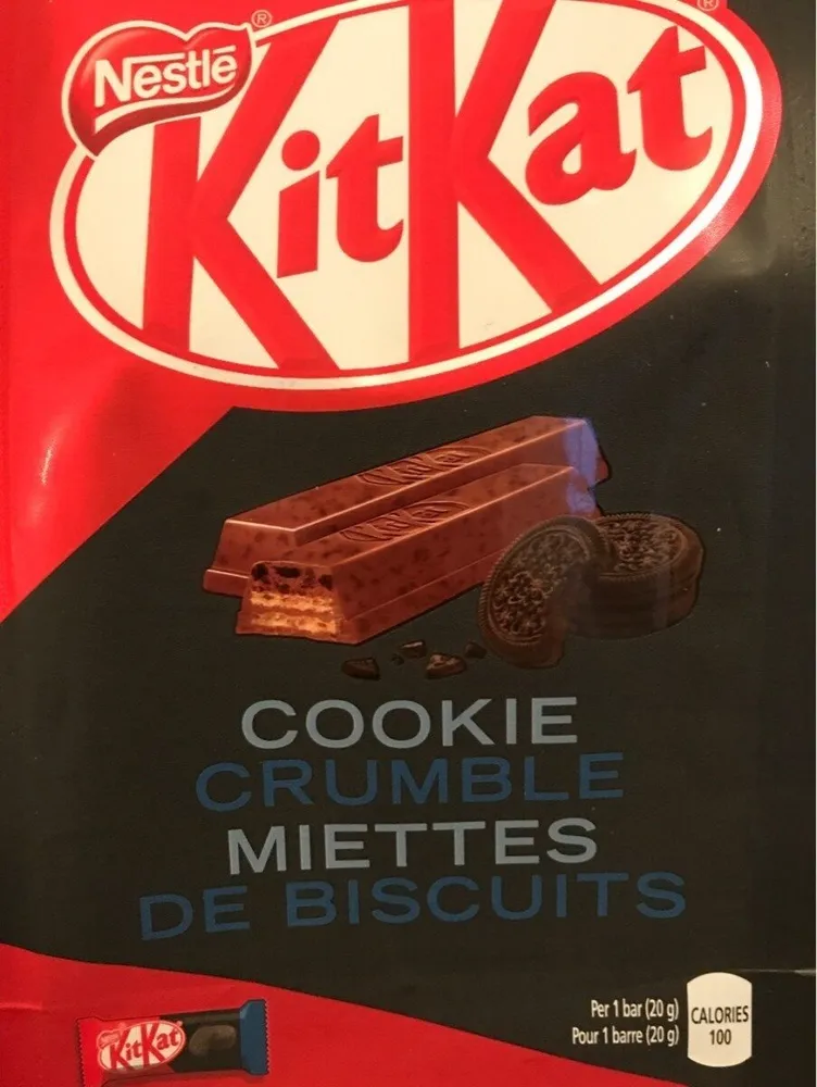 Kit kat cookies crumble
