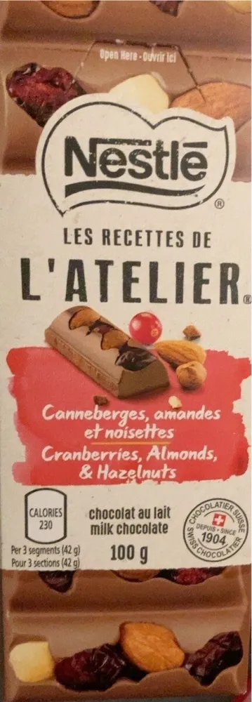 Les recettes de l’atelier - Cannerberges, amandes et noisettes
