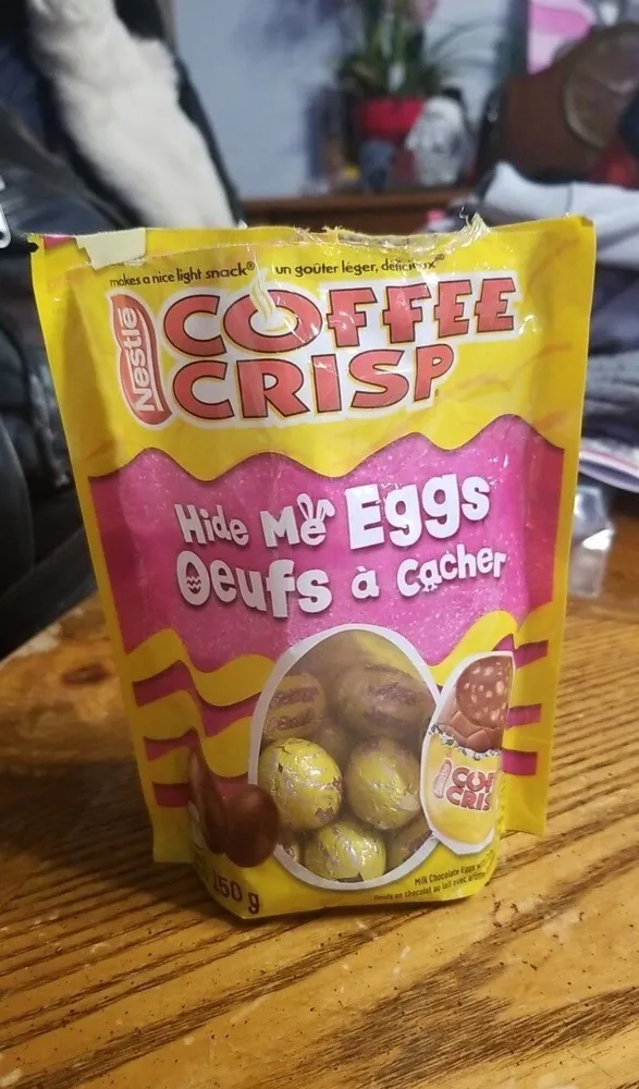 Coffee crisp eggs