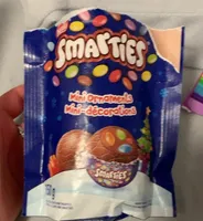Smarties mini ornaments