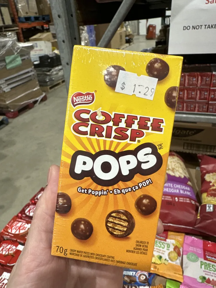 Coffee crisp pops