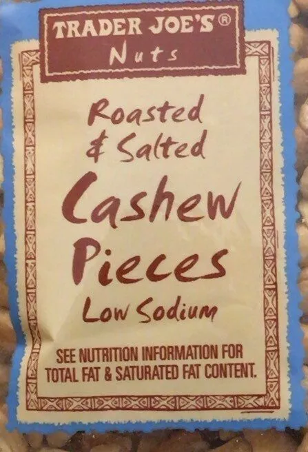 Roasted and salted cashew pieces