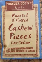 Roasted and salted cashew pieces