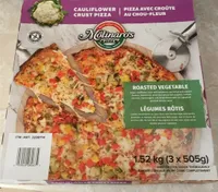 Cauliflower Crust Roasted Vegetable Pizza