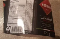 Calabrese hot dry sausage