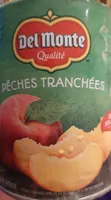 Pêche tranchées dans du jus de fruit