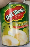 Poires en moitié