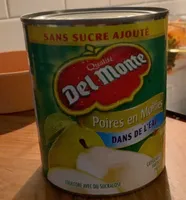 Poires en moitié