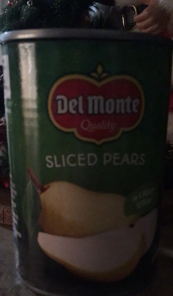 Sliced pears