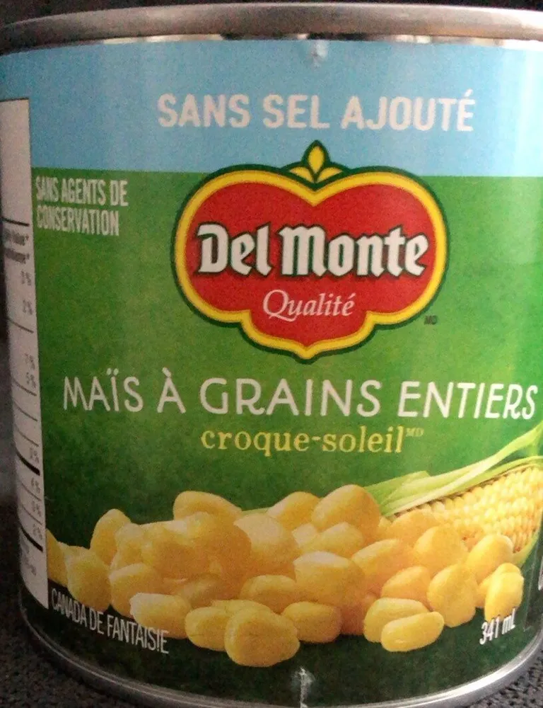 Mais en grains entiers