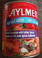 Diced Tomatoes With Italian Spices, No Salt Added