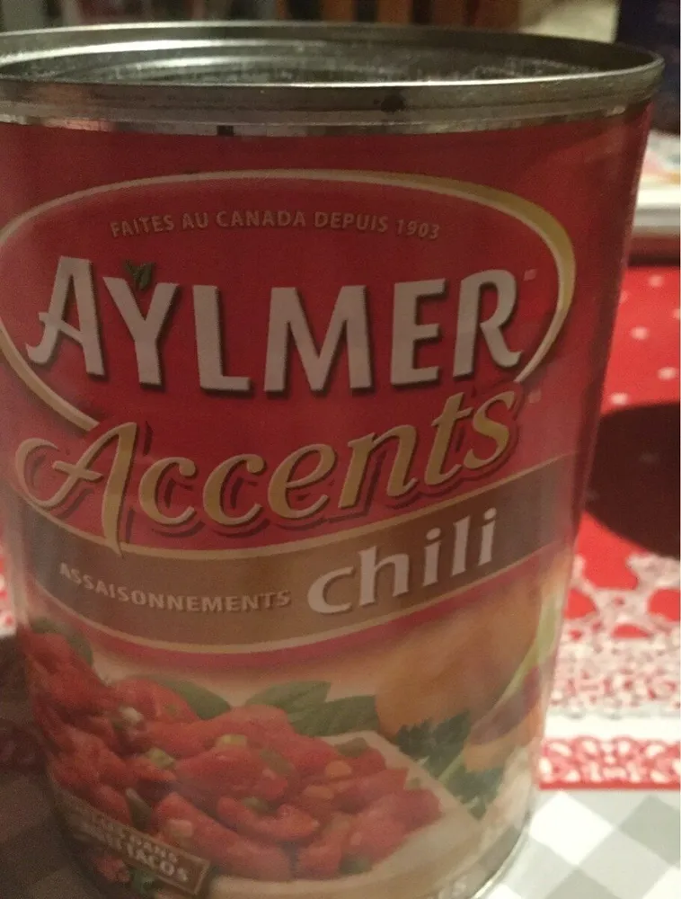 Accents Chili Seasonings, Diced Stewed Tomatoes