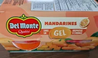 Mandarine dans un gel aromatisé à l'orange